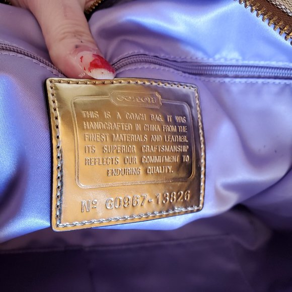 Vintage Coach Poppy Op Art Signature C's Tote Bag Purse c - Picture 14 of 14